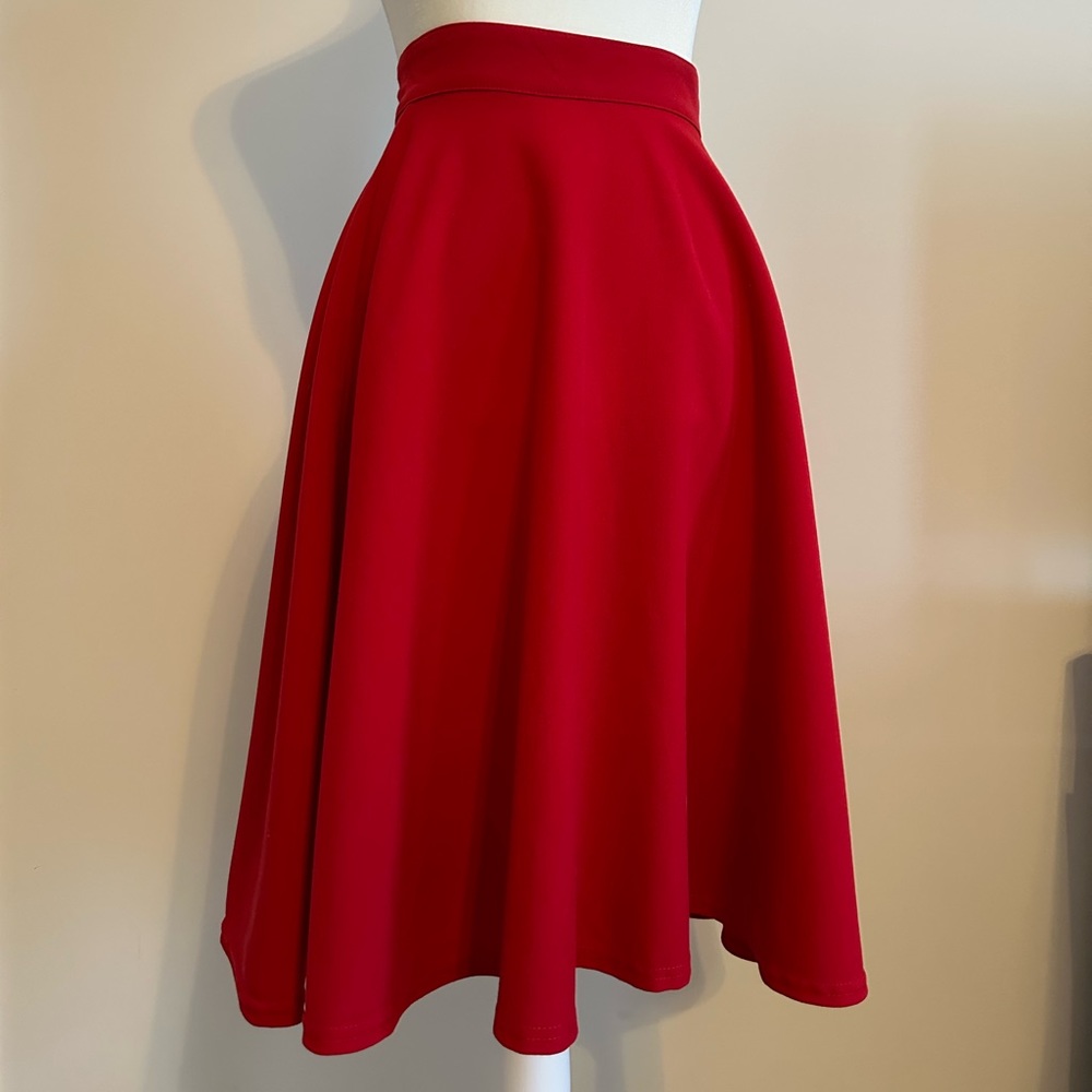 1950s Style A-Line Swing Skirt